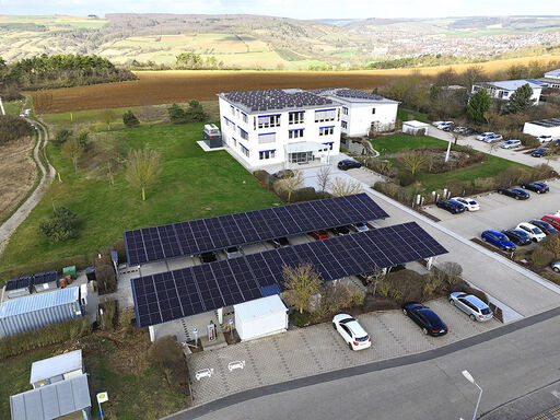 PV-Carport, 20 Stellplätze